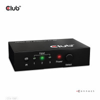 Produktbild för Club 3D CSV-1381 - video-/ljudomkopplare - 3-till-1, 8K 60 Hz/4K 120 Hz - 4 portar