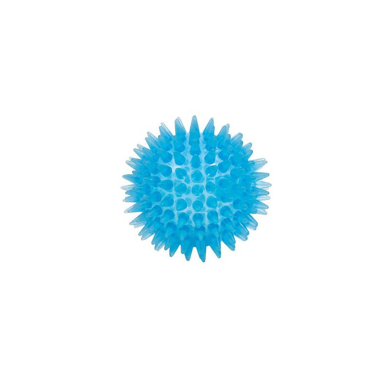 Produktbild för Massageboll m piggar soft 7,5cm blå