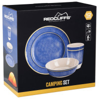 Produktbild för Redcliffs Campingservis 12 delar melaminblå