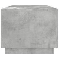Produktbild för Soffbord med LED betonggrå 90x50x40 cm