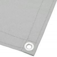 Miniatyr av produktbild för Balkongskärm ljusgrå 75x600 cm 100% polyester oxford