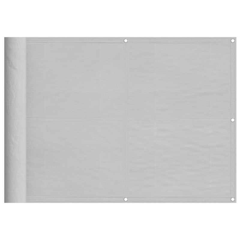 Produktbild för Balkongskärm ljusgrå 75x400 cm 100% polyester oxford