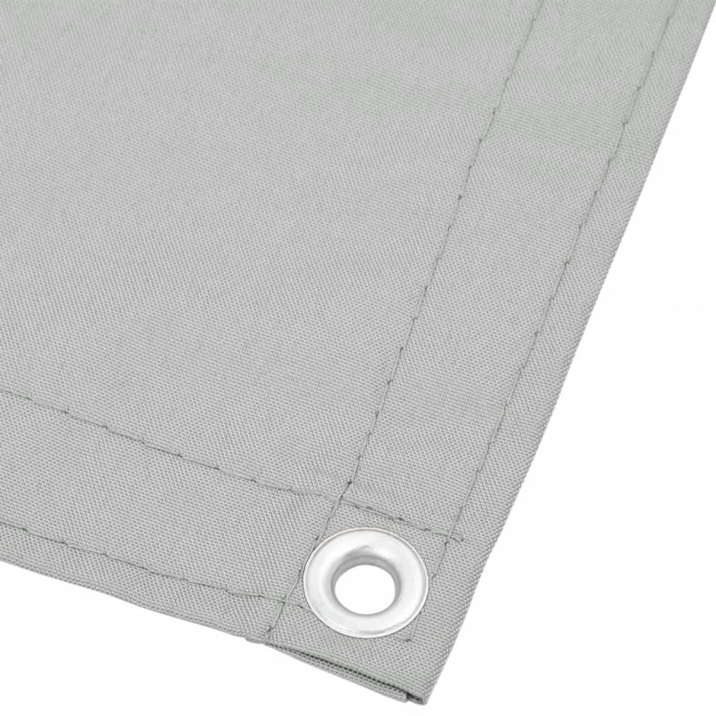 Produktbild för Balkongskärm ljusgrå 120x600 cm 100% polyester oxford