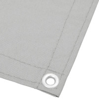 Produktbild för Balkongskärm ljusgrå 75x500 cm 100% polyester oxford