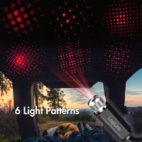 Produktbild för LED Starlight 6st ljusmönster USB-A