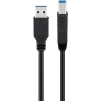 Produktbild för goobay - USB-kabel - USB typ A till USB Type B - 25 cm