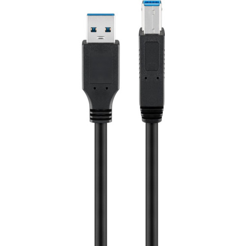 Goobay Goobay 95721 USB-kablar 0,25 m USB 3.2 Gen 1 (3.1 Gen 1) USB A USB B Svart