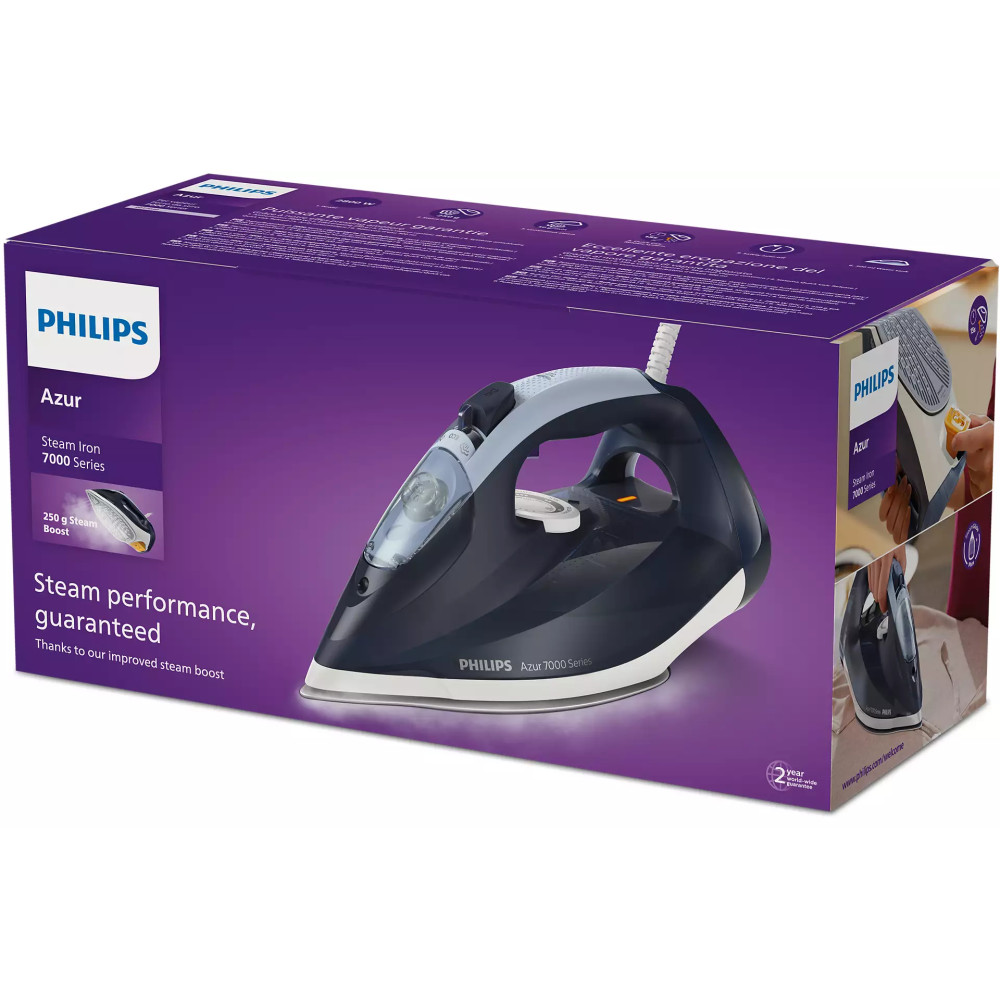 Produktbild för Philips 7000 series DST7030/20 HV Ångstrykjärn Mörkblått