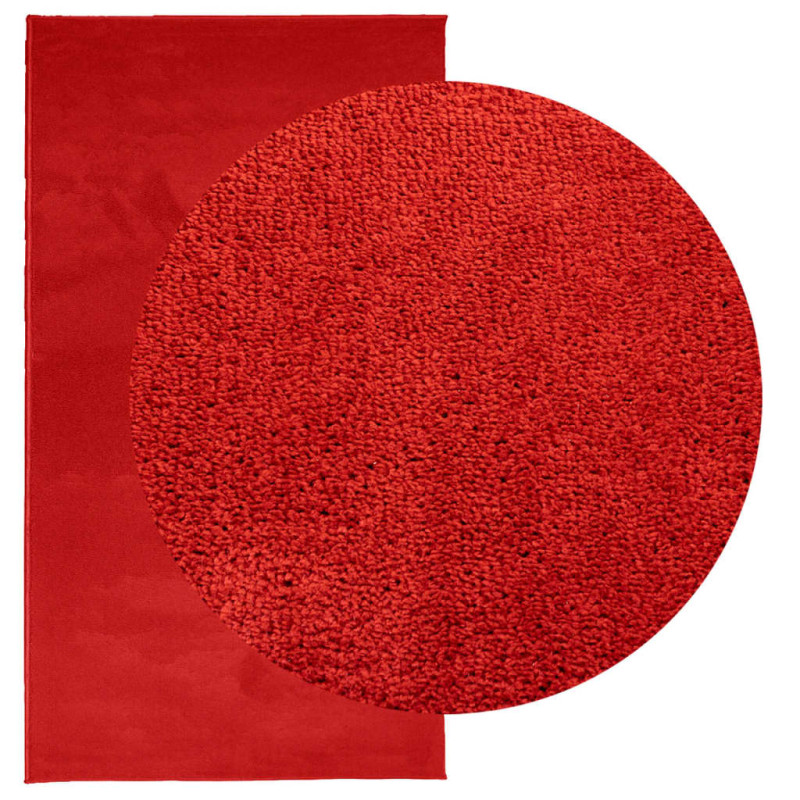 Produktbild för Matta OVIEDO kort lugg röd 80x150 cm