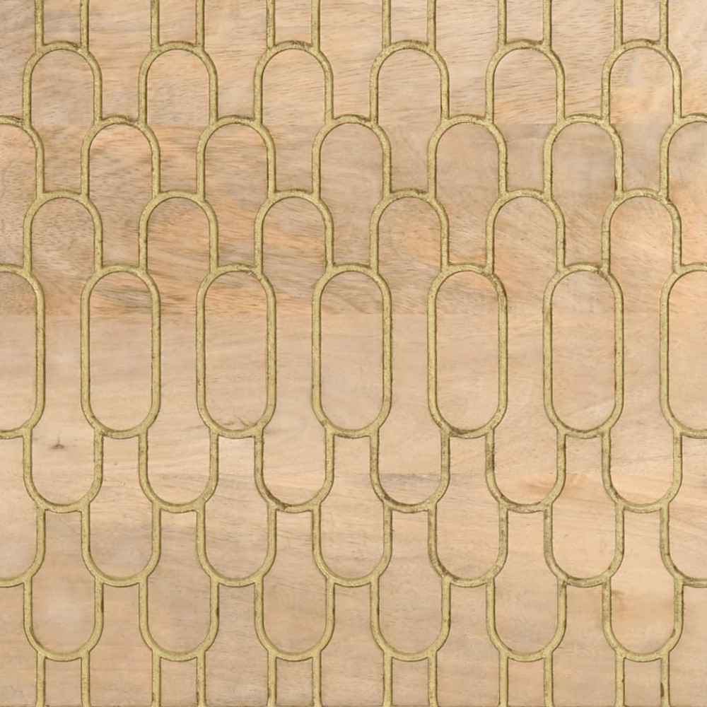 Produktbild för Nattduksbord 2 st 40x33x46 cm massivt mangoträ