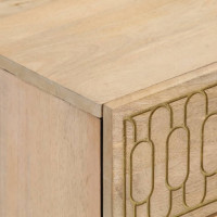 Produktbild för Nattduksbord 2 st 40x33x46 cm massivt mangoträ