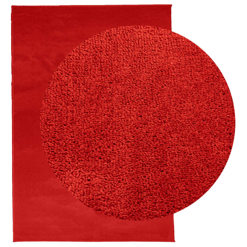 Produktbild för Matta OVIEDO kort lugg röd 120x170 cm