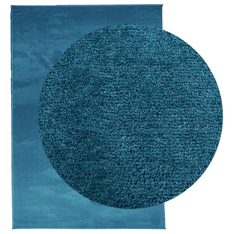 Produktbild för Matta OVIEDO kort lugg turkos 120x170 cm