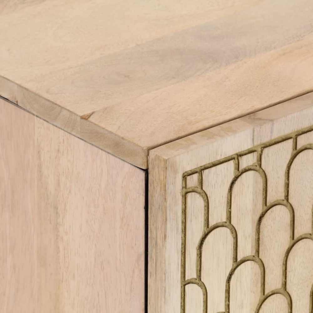 Produktbild för Tvättställsskåp 62x33x58 cm massivt mangoträ