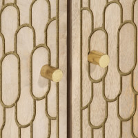 Produktbild för Tvättställsskåp 62x33x58 cm massivt mangoträ