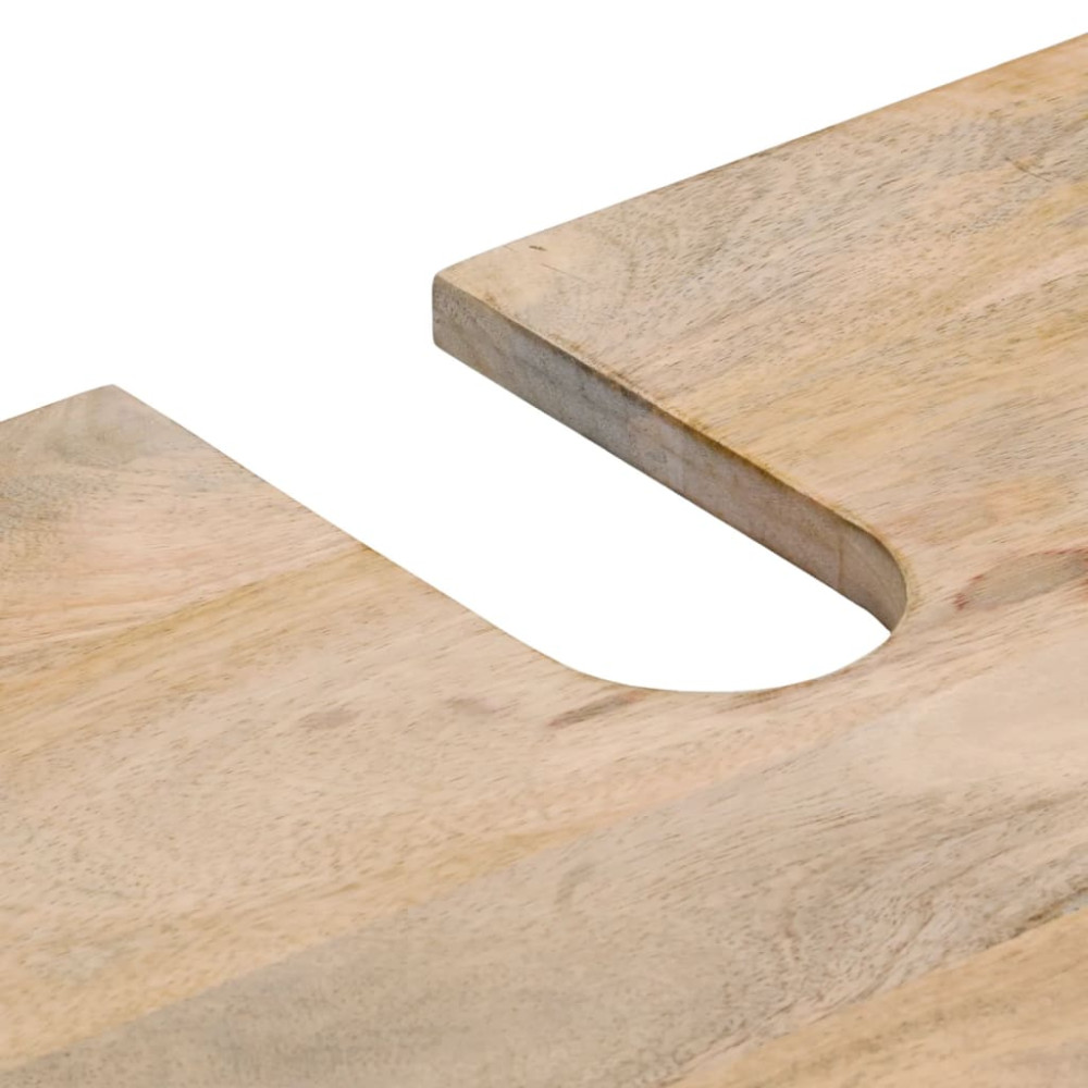Produktbild för Tvättställsskåp 62x33x58 cm massivt mangoträ