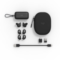 Miniatyr av produktbild för Logitech Zone Headset True Wireless Stereo (TWS) I öra Samtal/musik Bluetooth grafit