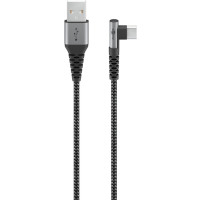 Miniatyr av produktbild för Goobay 64657 USB-kablar 2 m USB 2.0 USB C USB A Svart, Grå