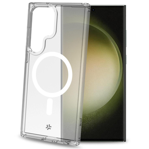 Celly Gelskinmag Magnetic TPU Cover Galaxy S23 Ultra 5G / Enterprise Ed Transparent