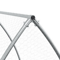Produktbild för Hönsbur silver 300x105x120 cm galvaniserat stål