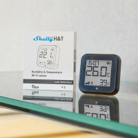 Miniatyr av produktbild för Shelly H&T Gen3 Inomhus / utomhus Temperatur- och fuktighetssensor Fristående Kabel & Trådlös