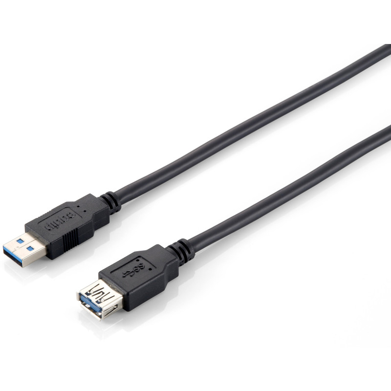 Produktbild för Equip 128398 USB-kablar 2 m USB 3.2 Gen 1 (3.1 Gen 1) USB A Svart