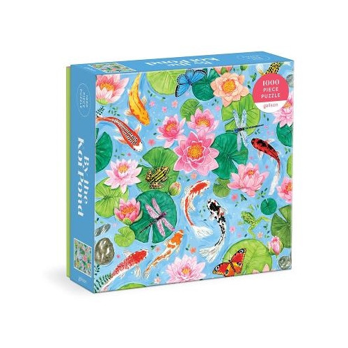 Galison By The Koi Pond 1000 Piece Puzzle in Square Box (bok, eng)