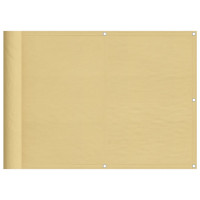 Produktbild för Balkongskärm sand 75x800 cm 100% polyester oxford