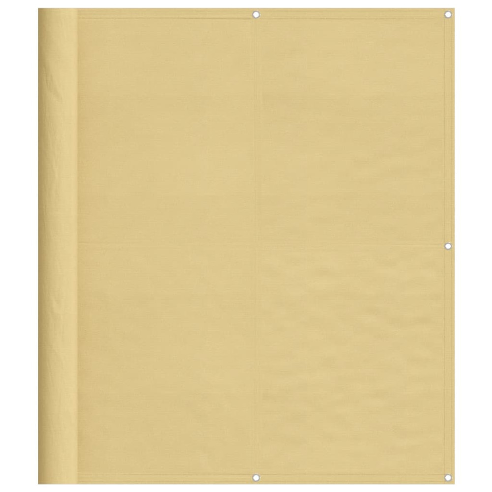 Produktbild för Balkongskärm sand 120x700 cm 100% polyester oxford