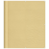 Produktbild för Balkongskärm sand 120x700 cm 100% polyester oxford