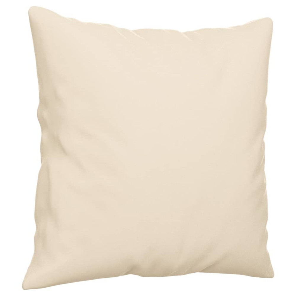 Produktbild för 2-sitssoffa med prydnadskuddar beige 140 cm mikrofibertyg
