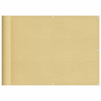 Produktbild för Balkongskärm sand 75x300 cm 100% polyester oxford