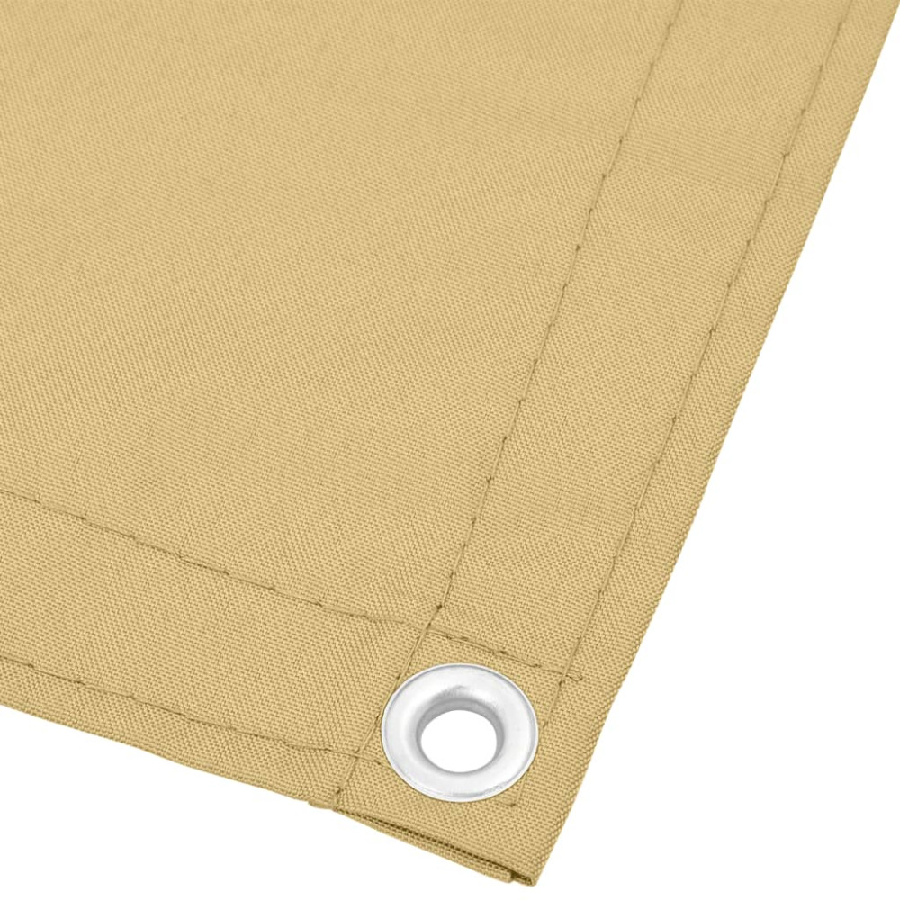Produktbild för Balkongskärm sand 75x300 cm 100% polyester oxford