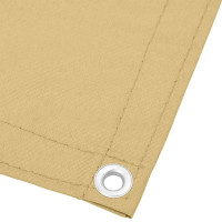 Produktbild för Balkongskärm sand 120x500 cm 100% polyester oxford