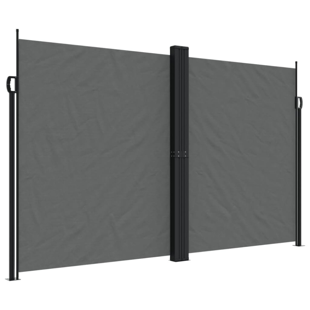 Produktbild för Infällbar sidomarkis antracit 200x1000 cm