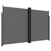 Produktbild för Infällbar sidomarkis antracit 200x1000 cm