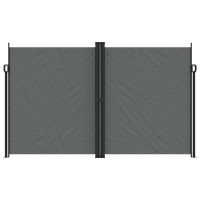 Produktbild för Infällbar sidomarkis antracit 200x1000 cm