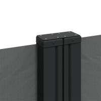 Produktbild för Infällbar sidomarkis antracit 200x1000 cm