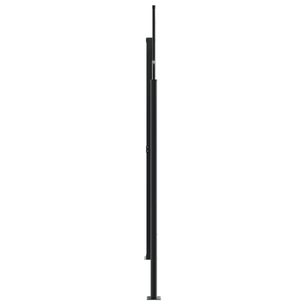 Produktbild för Infällbar sidomarkis brun 200x1000 cm
