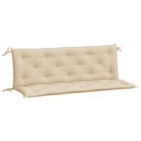 Produktbild för Bänkdynor för trädgården 2st beige 150x50x7cm oxfordtyg