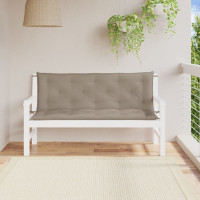 Produktbild för Bänkdynor för trädgården 2st Taupe 150x50x7cm oxfordtyg