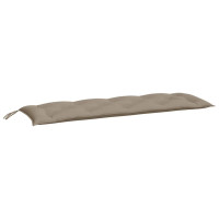 Produktbild för Bänkdynor för trädgården 2st Taupe 150x50x7cm oxfordtyg