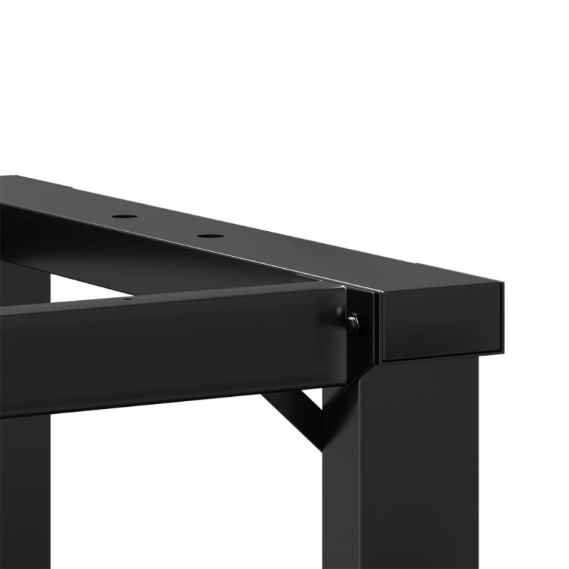 Produktbild för Bordsben för soffbord O-ram 70x30x43 cm gjutjärn