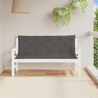 Produktbild för Bänkdynor för trädgården 2st antracit 150x50x7cm oxfordtyg