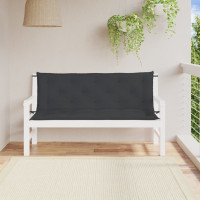 Produktbild för Bänkdynor för trädgården 2st svart 150x50x7cm oxfordtyg