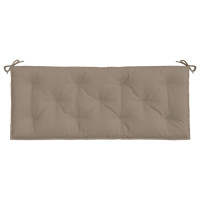 Produktbild för Bänkdyna för trädgården taupe 120x50x7 cm oxfordtyg