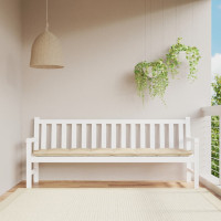 Produktbild för Bänkdyna för trädgården beige 200x50x7 cm oxfordtyg