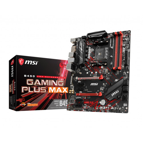 MSI MSI B450 GAMING PLUS MAX moderkort AMD B450 Uttag AM4 ATX