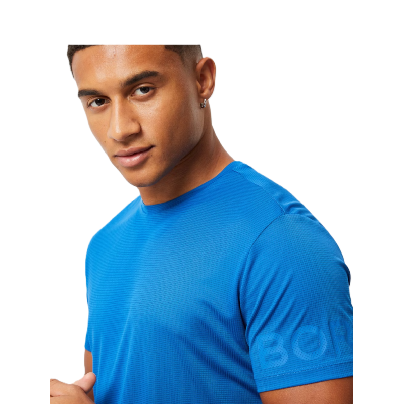 Produktbild för Borg Light T-Shirt Classic Blue Mens