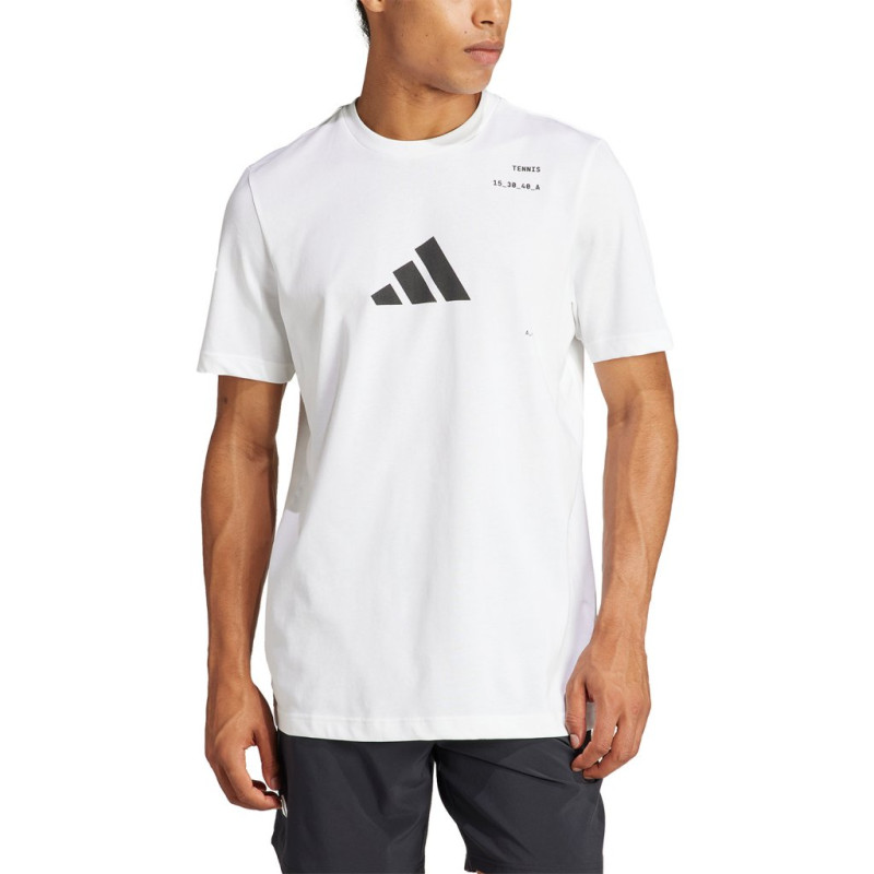 Produktbild för Adidas Teenis Tee White Mens